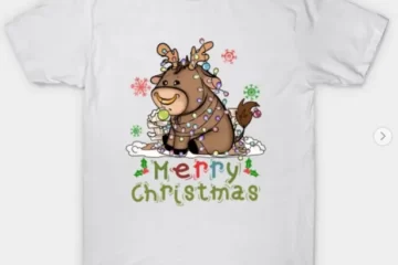 cow christmas, christmas, cow, cows, farming, kids, merry christmas, xmas tshirts