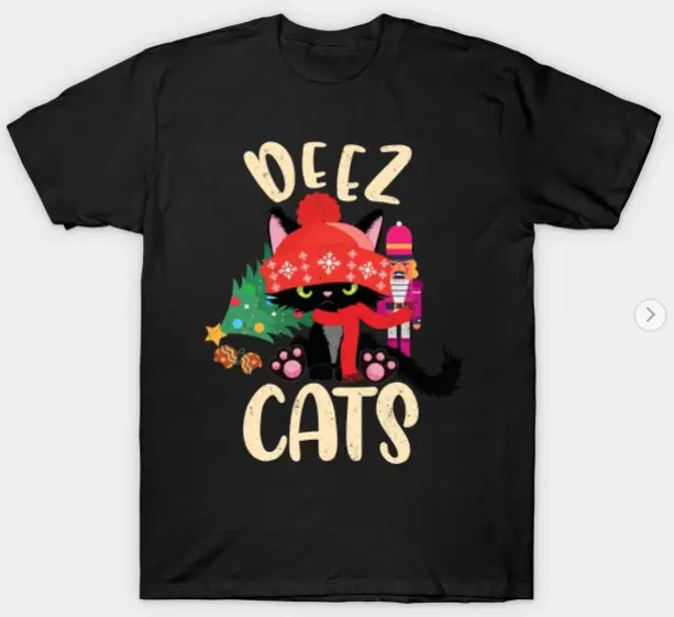 Deez Cats Nutcracker Christmas Funny Nuts Cats T-Shirt