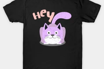 cat says hey girly cat lady cat lover t shirt