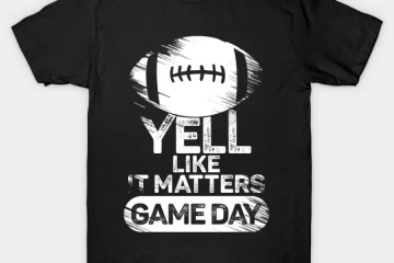 game day football season for american football fan & glitch t shirt