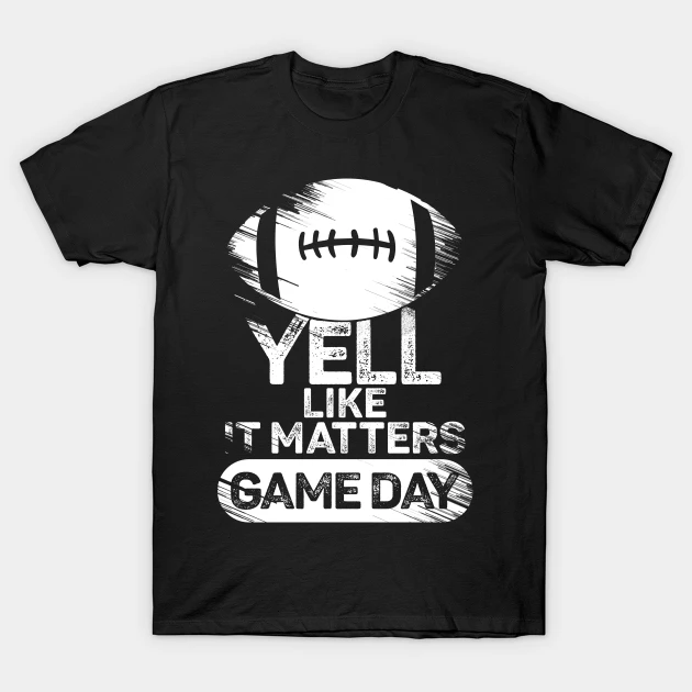 Game Day Football Season for American Football Fan & Glitch T-Shirt