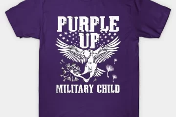 purple up military child we wear purple military child t shirt