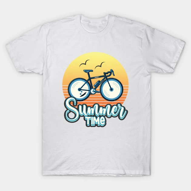 summer time bicycle love a biking cycling biker biking t shirt