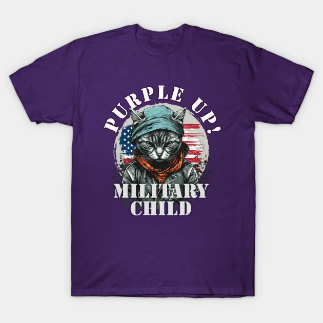 purple up for military child military purple up day t shirt