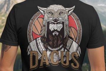 dacus shirt back print romanian dacic warrior shirt