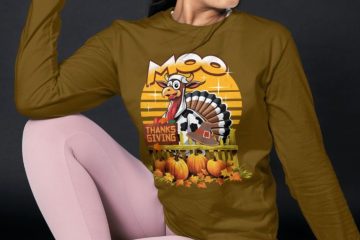 turkey moo funny thanksgiving shirt