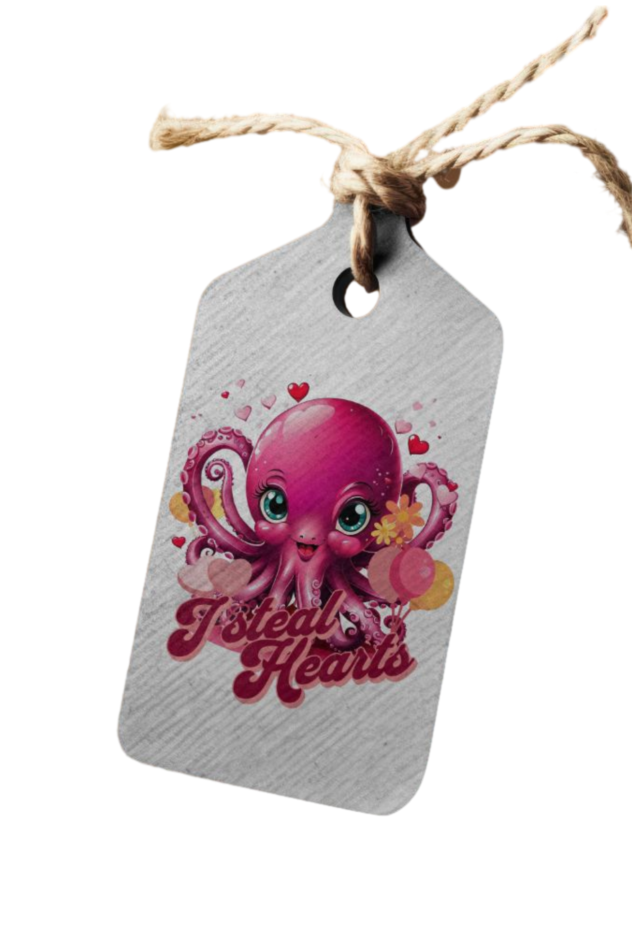octopus valentines day tag