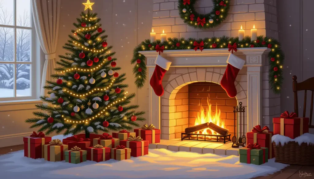 Waiting for Santa Christmas atmosphere